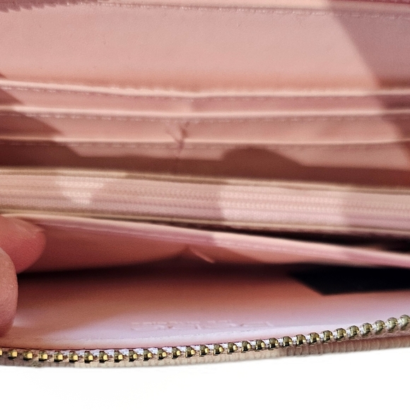 BEBE Gianna Dusty Rose Zip-Around Clutch Wallet - Picture 5 of 16